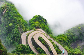 zhangjiajie - China Xian Tour: Private & Tailor-Made China Tours Zhangjiajie 99-bends road