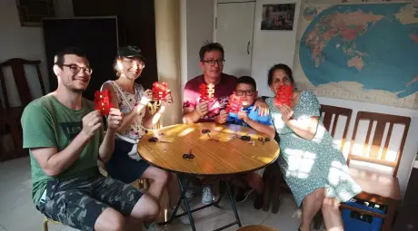 Private China family tours with paper cutting learning