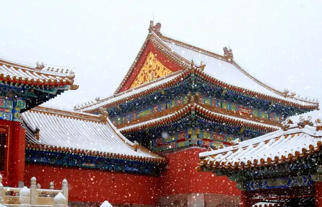 Forbidden City Snow Scenery - China Xian Tour: Private & Tailor-Made China Tours Forbidden City Snow Scenery
