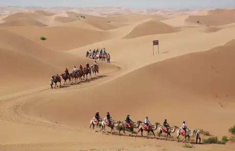 China Silk Road tours with shapotou desert