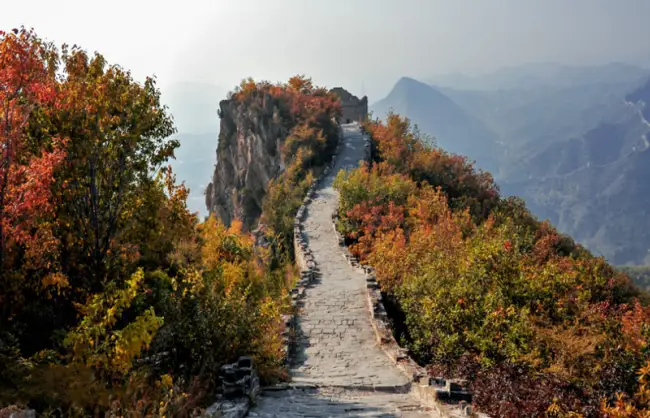 Simatai Great Wall in Autumn - China Xian Tour: Private & Tailor-Made China Tours Simatai Great Wall in Autumn