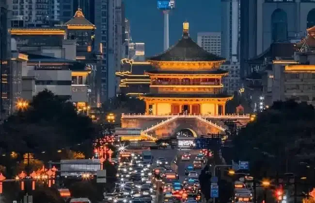 Xian-Bell-Tower-at-Night - China Xian Tour: Private & Tailor-Made China Tours Xian Bell Tower at Night