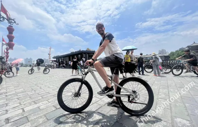 Xian City Wall Bike Riding - China Xian Tour: Private & Tailor-Made China Tours Xian City Wall Bike Riding