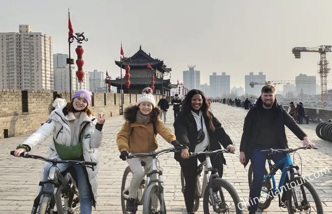 Xian City Wall Cycling - China Xian Tour: Private & Tailor-Made China Tours Xian City Wall Cycling